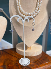 Load image into Gallery viewer, Gold or Sterling Silver Star huggie hoop earrings