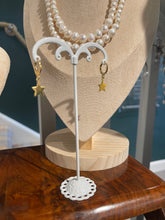 Load image into Gallery viewer, Gold or Sterling Silver Star huggie hoop earrings
