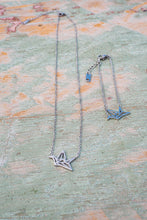 Load image into Gallery viewer, Origami crane inspired necklace