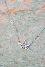 Load image into Gallery viewer, Origami crane inspired necklace
