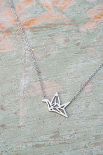 Load image into Gallery viewer, Origami crane inspired necklace