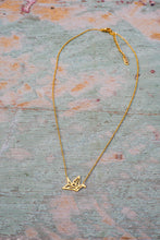 Load image into Gallery viewer, Origami crane inspired necklace