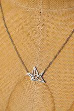 Load image into Gallery viewer, Origami crane inspired necklace