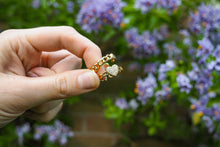 Load image into Gallery viewer, Heart ring, pearl earring and ring gift set