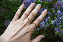 Load image into Gallery viewer, Heart ring, pearl earring and ring gift set