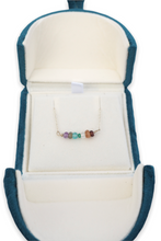 Load image into Gallery viewer, Precious gemstone personalised sterling silver necklace