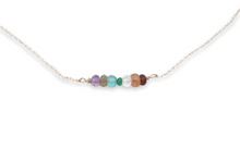 Load image into Gallery viewer, Precious gemstone personalised sterling silver necklace