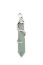 Load image into Gallery viewer, Crystal snake pendant