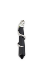 Load image into Gallery viewer, Crystal snake pendant