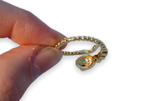 Load image into Gallery viewer, Snake Ring with Cubic Zirconia