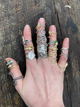 Load image into Gallery viewer, Snake Ring with Cubic Zirconia