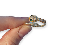 Load image into Gallery viewer, Snake Ring with Cubic Zirconia