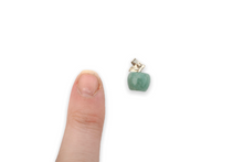Load image into Gallery viewer, Small green Aventurine apple pendant