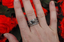 Load image into Gallery viewer, Silver adjustable snake ring