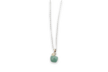 Load image into Gallery viewer, Small green Aventurine apple pendant