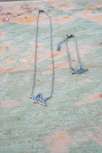 Load image into Gallery viewer, Origami silver crane inspired bracelet