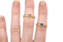 Load image into Gallery viewer, Tortoise ring box with pearl earrings and ring gift set.