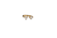 Load image into Gallery viewer, Cubic Zirconia Teardrop and Circle Ring