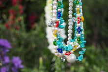 Load image into Gallery viewer, Rainbow Flower Pearl Necklace
