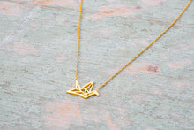 Load image into Gallery viewer, Origami crane inspired necklace
