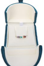 Load image into Gallery viewer, Precious gemstone personalised sterling silver necklace
