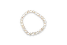 Load image into Gallery viewer, Real freshwater pearl stretch bracelet
