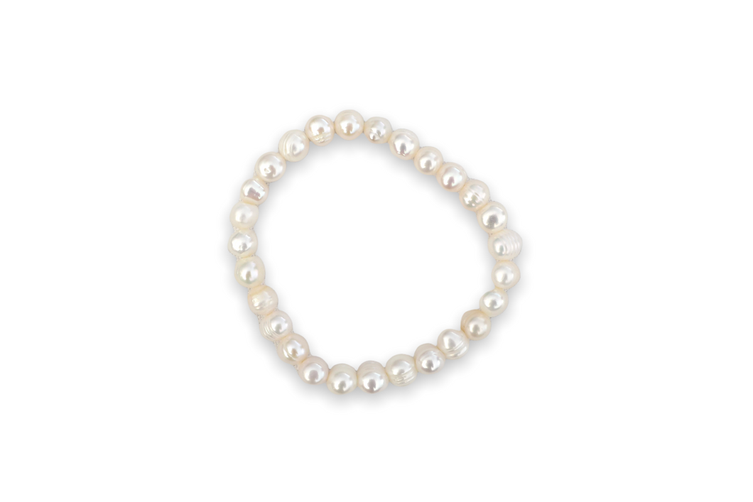 Real freshwater pearl stretch bracelet