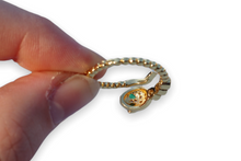 Load image into Gallery viewer, Snake Ring with Cubic Zirconia
