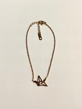 Load image into Gallery viewer, Origami silver crane inspired bracelet
