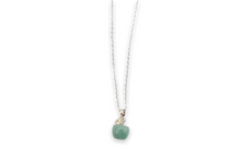 Load image into Gallery viewer, Small green Aventurine apple pendant
