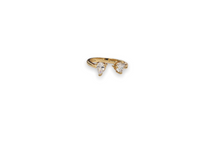 Load image into Gallery viewer, Cubic Zirconia Teardrop and Circle Ring
